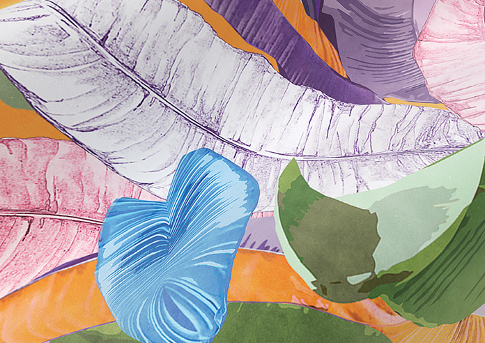 Palm Springs, Orange - Roman Blind - Image 4